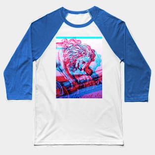 Lion with scroll antique engraving glitch ver. Baseball T-Shirt